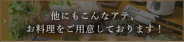 他にもお料理やアテがございます